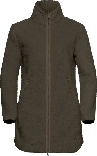 Jack Wolfskin Women's High Curl Coat Obsidian Moss M Jack Wolfskin Women's High Curl Coat Obsidian Moss M