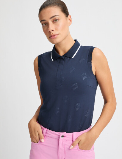 Röhnisch Deni Sleeveless Poloshirt - Navy - S Röhnisch Deni Sleeveless Poloshirt - Navy - S