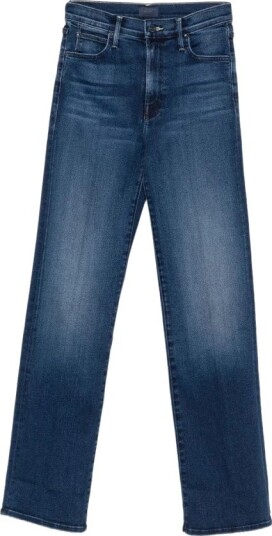 Mother Dame Jeans Blå W25,
