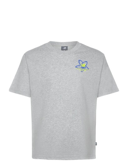 New Balance Boston City Run T Shirt   Grey   S