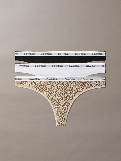 Calvin Klein 3 Pack Thong Flerfarget XL