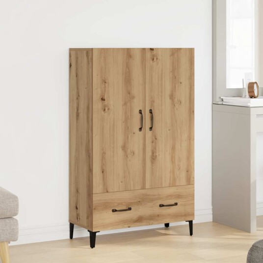Highboard artisan eik 70x31x115 cm konstruert tre 8721158556431