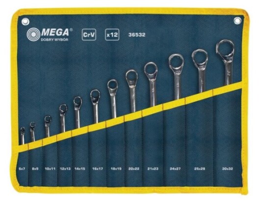 Mega Buede Ringnøkler 6-32Mm 12 Stk. (36532) Mega Buede Ringnøkler 6-32Mm 12 Stk. (36532)