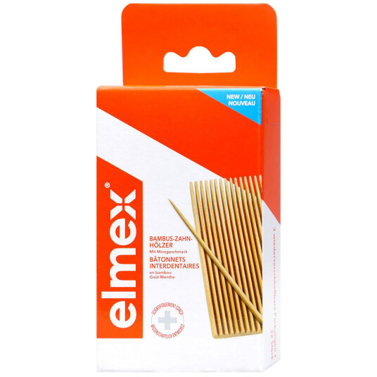 Elmex Bamboo Tre Tannpirkere Amine Fluorid 3 x 32
