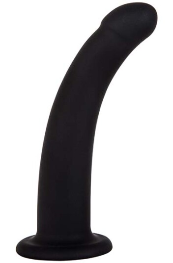 Black Silicone Semi Realistic Dildo Small