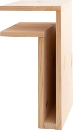 Maze F shelf Play DIY vegghylle Pine left Maze F shelf Play DIY vegghylle Pine left
