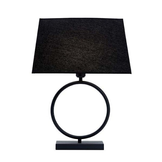 RIVA 2 Bordlampe uten skjerm – Elegant og moderne svart design H 40 cm E27 sokkel