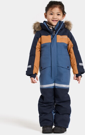 Didriksons Kids" Bjärven Coverall 4 Galaxy Blue 130