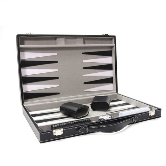 Backgammon med veske Backgammon med veske