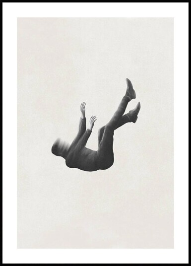 Free Falling minimalist surreal Plakat Plakat / 100x150cm