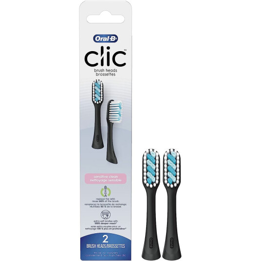 Oral B CLIC Tannbørstehoder Sensitive Clean 2 pcs.