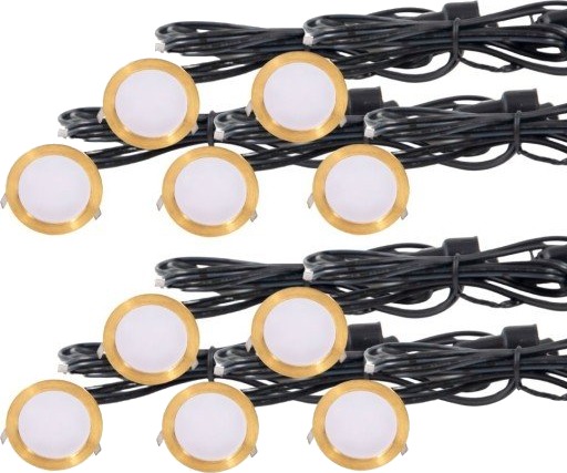Light By Juhl Cosmos innfelt spotlight messing 10 pk