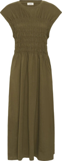 Soaked Sljina Smock Dress   Khaki green   L