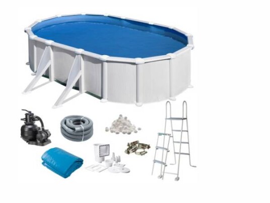 Swim & Fun basic basseng oval 610 x 375 x 120 cm hvit KIT610ECO
