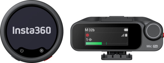 Insta360 Mic Pro trådløs mikrofonsett med 1 sender og 1 mottaker - profesjonell lydkvalitet