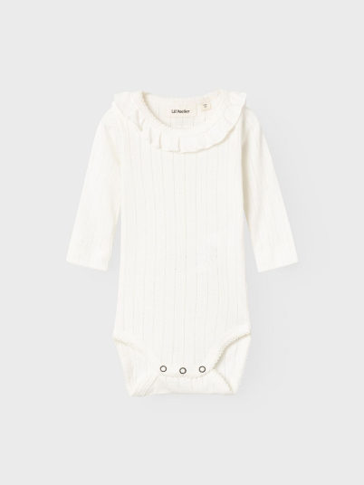 Lil- Atelier Rachel Nis Long Sleeve Slim Body Hvit 74 Lil- Atelier Rachel Nis Long Sleeve Slim Body Hvit 74