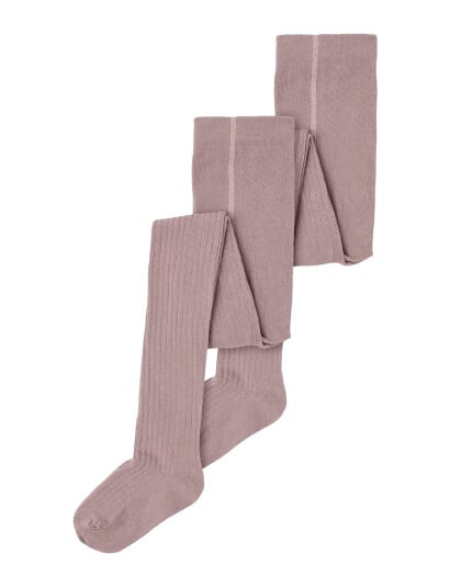 name it Nknpantyhose Rib 2P Noos Pink 50-56