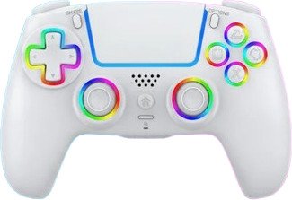 Deep Explorer Trådløs RGB Pro Kontroller PS5 Hvit