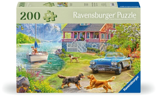 Ravensburger XL Puslespil 200 Brikker Summer Lake House Ravensburger XL Puslespil 200 Brikker Summer Lake House