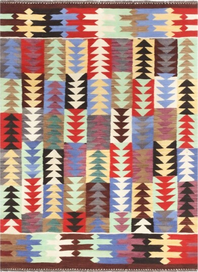 Orientalsk Teppe Hazara Kelim Hand Woven 154 x 201 cm Størrelse: 154 x 201 cm