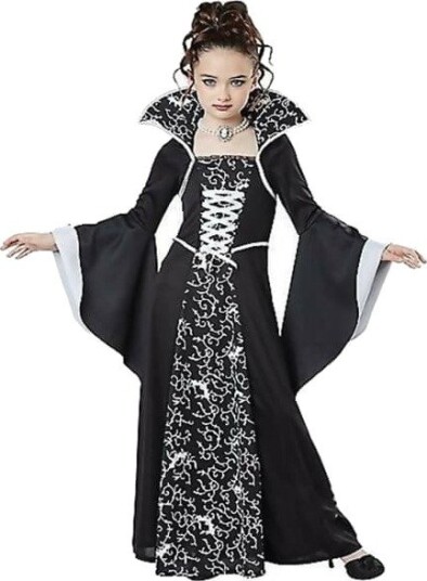 Halloween Vampyr- og Heksekostyme til Jente Hvit 140 cm