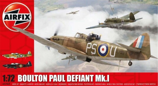 Airfix Boulton Paul Defiant Mk.I Modellfly Byggesett 1:72