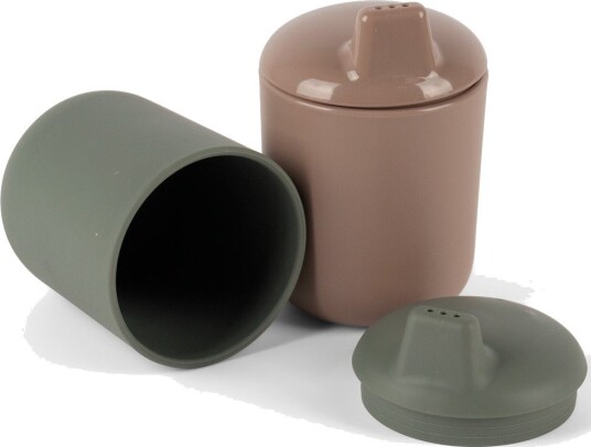 Dantoy Tiny Tutekopper Til Barn Grågrønn/Gråbrun 2 Pk