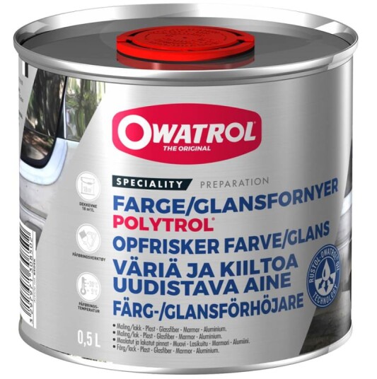 Div Bilpleie Farge og plastfornyer
Polytrol 3010743 Div Bilpleie Farge og plastfornyer
Polytrol 3010743