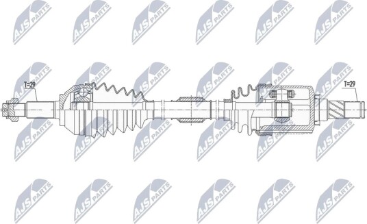 Nty Drivaksel NTY NPW NS 128