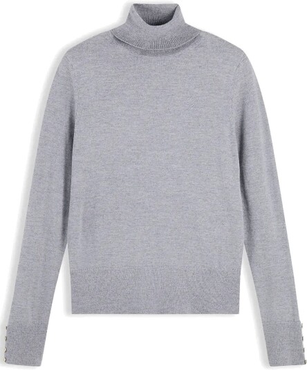 Tommy Hilfiger Merino Ls Turtle Nk Swt MEDIUM GREY HEATHER XL