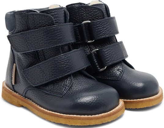 ANGULUS Boots Flat With Velcro Navy 24 x 15.70
