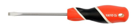 Yato 5x150mm Flat Skrutrekker i Verktøystål - Herdet og Matt Satinert Yato 5x150mm Flat Skrutrekker i Verktøystål - Herdet og Matt Satinert