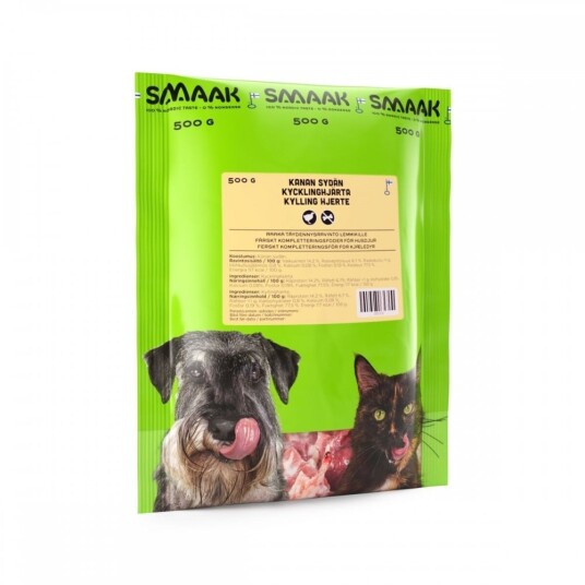 Smaak Raw Chicken Hearts