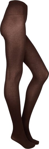 Hunkemöller Ribbstrikket Strømpebukse Cashmere Blend Brun