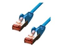 ProXtend - Koblingskabel - RJ-45 (hann) til RJ-45 (hann) - 5 m - 5.8 mm - foliebelagt uskjermet tvinnet kabelpar (F/UTP) - CAT 6 - IEEE 802.3af - formstøpt, uten hindringer - blå