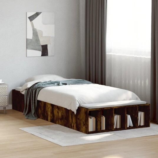 Sengeramme røkt eik 75x190 cm konstruert tre 8721102622793