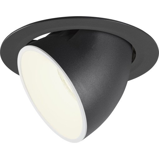 Slv Numinos Gimble Xl Innsunket Spotlight 1 Ampuller 4000 K 3800 Lm Sort