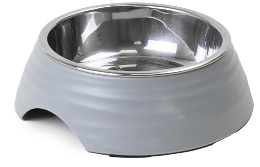 Mat- Og Vannskål Ripple Grey M 350Ml 17.5X6.5Cm