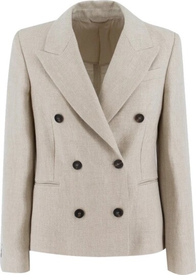 Brunello Cucinelli Dame Jakker Beige XS,