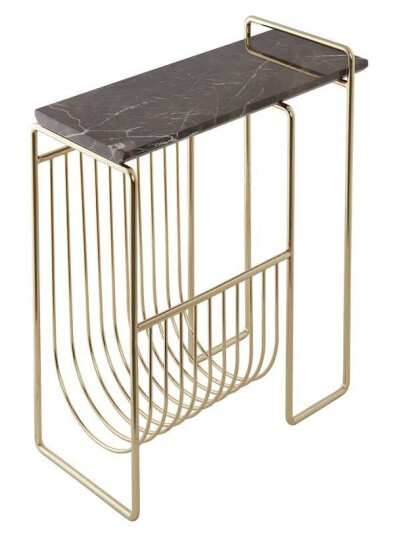 AYTM - Sino Magazine Holder Gold/Brown AYTM - Sino Magazine Holder Gold/Brown