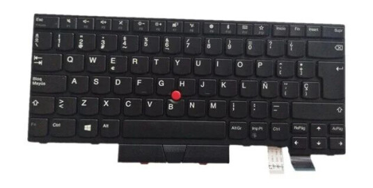 Lenovo Lite-On - Brbart tastatur - til utskifting - Spansk - Svart Lenovo Lite-On - Brbart tastatur - til utskifting - Spansk - Svart