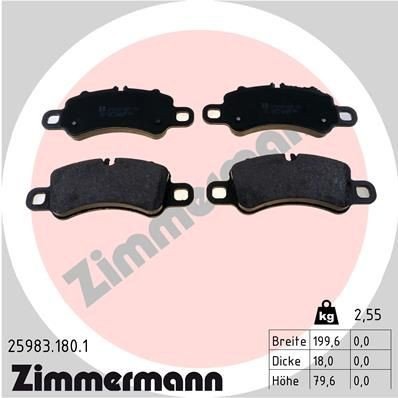 Bremseklosser ZIMMERMANN 25983.180.1