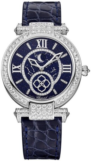 Chopard Dameklokke 384246 1002 Imperiale Blå/Lær Ø36 mm