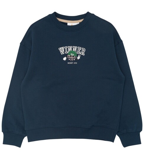 The New Tnpaul Os Sweatshirt Navy 110/116
