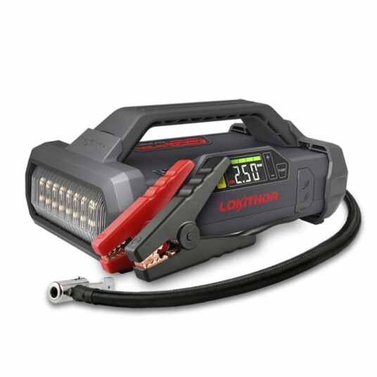 LOKITHOR Lithium Startbooster 12V 3000A med 150 PSI Luftkompressor. JA302PRO