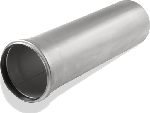 ACO 110 x 250 mm avløpsrør i rustfritt stål med hylse AISI 304