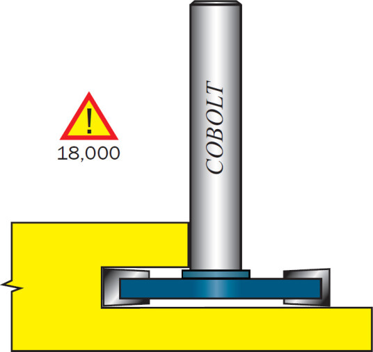 Cobolt 2 mm Skivenotfres uten lager D=36 mm - Elektroverktøy tilbehør