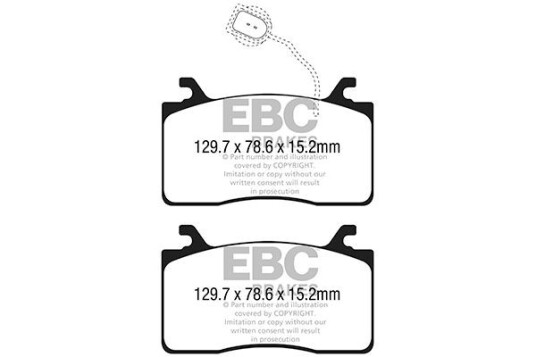 Bremseklosser EBC Brakes DP42325R Bremseklosser EBC Brakes DP42325R