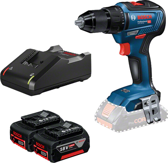 Bosch 18v bor-/skrumaskin gsr 18v-55 i l-case med 2 x 18v 5ah batterier & lader Bosch 18v bor-/skrumaskin gsr 18v-55 i l-case med 2 x 18v 5ah batterier & lader