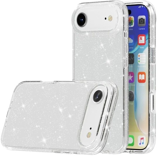 Trolsk Mobildeksel Glitter (iPhone Air) Transparent